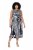 Ulla Popken 848948 Djurmönstrad klänning Svart - Sommarklänningar - Sommarklänningar för kvinnor i stora storlekar