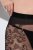 Ulla Popken 849055 Blommiga strumpbyxor Svart - Strumpbyxor & strumpor - 