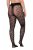 Ulla Popken 849055 Blommiga strumpbyxor Svart - Strumpbyxor & strumpor - 