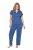 Ulla Popken 849144 Djurmönstrad pyjamas Mörkblå - Pyjamas/Loungewear - 