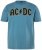 JP1880 849790 AC/DC Classic Logo T-shirt Turkosblå - Band T-shirts - Band T-shirts i stora storlekar