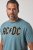 JP1880 849790 AC/DC Classic Logo T-shirt Turkosblå - Band T-shirts - Band T-shirts i stora storlekar