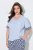 Ulla Popken 849850 Rutig pyjamas Ljusblå - Pyjamas/Loungewear - 