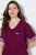 Ulla Popken 849850 Rutig pyjamas Bärröd - Pyjamas/Loungewear - 