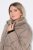 Ulla Popken 850041 Vadderad kappa Taupe - Kappor - Kappor i stora storlekar