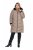 Ulla Popken 850041 Vadderad kappa Taupe - Kappor - Kappor i stora storlekar
