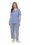 Ulla Popken 850045 Kortärmad pyjamas Ljusblå - Pyjamas/Loungewear - 