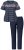Ulla Popken 850403 Blommig pyjamas Mörkblå - Pyjamas/Loungewear - 