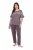 Ulla Popken 850403 Blommig pyjamas Brun - Pyjamas/Loungewear - 