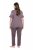 Ulla Popken 850403 Blommig pyjamas Brun - Pyjamas/Loungewear - 