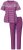 Ulla Popken 850403 Blommig pyjamas Violett - Pyjamas/Loungewear - 
