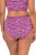 Ulla Popken 850538 Blommiga trosor i ekologisk bomull 2-pack Violett - Trosor - 