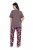 Ulla Popken 850903 Blommig pyjamas 2-pack Brun - Pyjamas/Loungewear - 