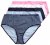 Ulla Popken 850966 Randiga trosor 5-pack Mörkblå - Trosor - 