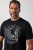 JP1880 851008 T-shirt med tryck på bröstet Svart TALL - TALL T-shirts - T-Shirts för Långa Män