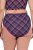 Ulla Popken 851070 Rutiga trosor i ekologisk bomull 5-pack Violett - Trosor - 