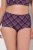 Ulla Popken 851071 Rutiga trosor i ekologisk bomull 2-pack Violett - Trosor - 