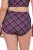 Ulla Popken 851071 Rutiga trosor i ekologisk bomull 2-pack Violett - Trosor - 
