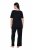 Ulla Popken 851245 Randig pyjamas Svart - Pyjamas/Loungewear - 