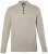 JP1880 851436 Stickad tröja med knappar i kragen Nötbrun TALL - TALL tröjor - TALL sweatshirts för långa män