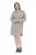 Ulla Popken 851563 Långärmad stickad klänning Beige - Klänningar - Klänningar för alla storlekar