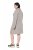 Ulla Popken 851563 Långärmad stickad klänning Beige - Klänningar - Klänningar för alla storlekar