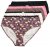 Ulla Popken 851711 Blommiga trosor 5-pack Brun - Trosor - 