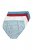 Ulla Popken 851725 Mönstrade trosor 5-pack Lila - Trosor - 