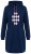 Ulla Popken 851749 Rutig mysklänning med huva Mörkblå - Pyjamas/Loungewear - 