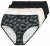 Ulla Popken 851752 Randiga trosor 5-pack Svart - Trosor - 