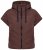 Ulla Popken 851785 Oversize quiltad väst med huva Brun - Västar - 