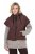 Ulla Popken 851785 Oversize quiltad väst med huva Brun - Västar - 
