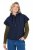Ulla Popken 851785 Oversize quiltad väst med huva Mörkblå - Västar - 