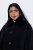Ulla Popken 852644 Capejacka med fuskpälskant Svart - Ponchos & capes - 