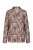 Ulla Popken 852649 Mönstrad pyjamas med skjortkrage Brun - Pyjamas/Loungewear - 
