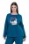 Ulla Popken 852710 Långärmad myströja Petrol - Pyjamas/Loungewear - 