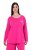Ulla Popken 852747 Långärmad pyjamasöverdel Rosa - Pyjamas/Loungewear - 