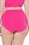 Ulla Popken 852761 Randiga trosor med hög midja 5-pack Petrol - Trosor - 
