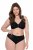Ulla Popken 853040 Boxertrosor med spets Svart - Trosor - 