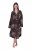 Ulla Popken 853204 Blommig morgonrock Brun - Morgonrockar & badrockar - 