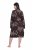 Ulla Popken 853204 Blommig morgonrock Brun - Morgonrockar & badrockar - 