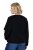 Ulla Popken 853685 Kort teddyjacka med kanter i skinnlook Svart - Jackor - Damjackor i stora storlekar