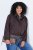 Ulla Popken 853792 Jacka i mockaimitation Brun - Jackor - Damjackor i stora storlekar