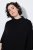 Ulla Popken 855277 Stickponcho med uddkant och båtringning Svart - Ponchos & capes - 