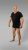 20 Nodi 9001 Short Sleeve V-Neck in Stretch Cotton Black - Undertröjor - 