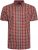 Kam Jeans 6282 Casual SS Check Shirt Wine - Skjortor - Stora skjortor - 2XL-8XL