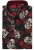 Kam Jeans 6042 Rose Skull Digital Print Shirt Black - Skjortor - Stora skjortor - 2XL-8XL