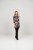 Scandinavian Caramel Flower Petals Tunic Brown - Tryckta T-shirts för dam i stora storlekar - 