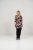 Scandinavian Caramel Flower Petals Tunic Brown - Tryckta T-shirts för dam i stora storlekar - 