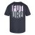 North Latitude T-Shirt With Back Print Svart - TALL T-shirts - T-Shirts för Långa Män